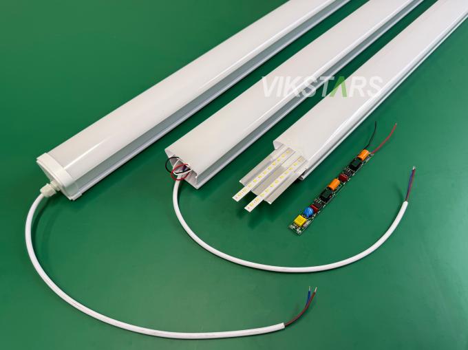 Более дешевые светодиодные линейные светильники 36 Вт, трехслойные трубки для парковки, водонепроницаемые 1200 мм 11