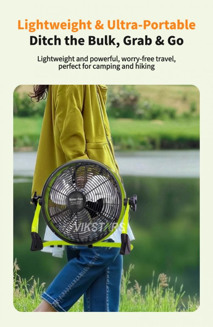 Внешний портативный вентилятор заряжаемый бытовой экстренный 12 дюймов 14 дюймов солнечный подвал вентилятор тихий солнечный вентилятор 6