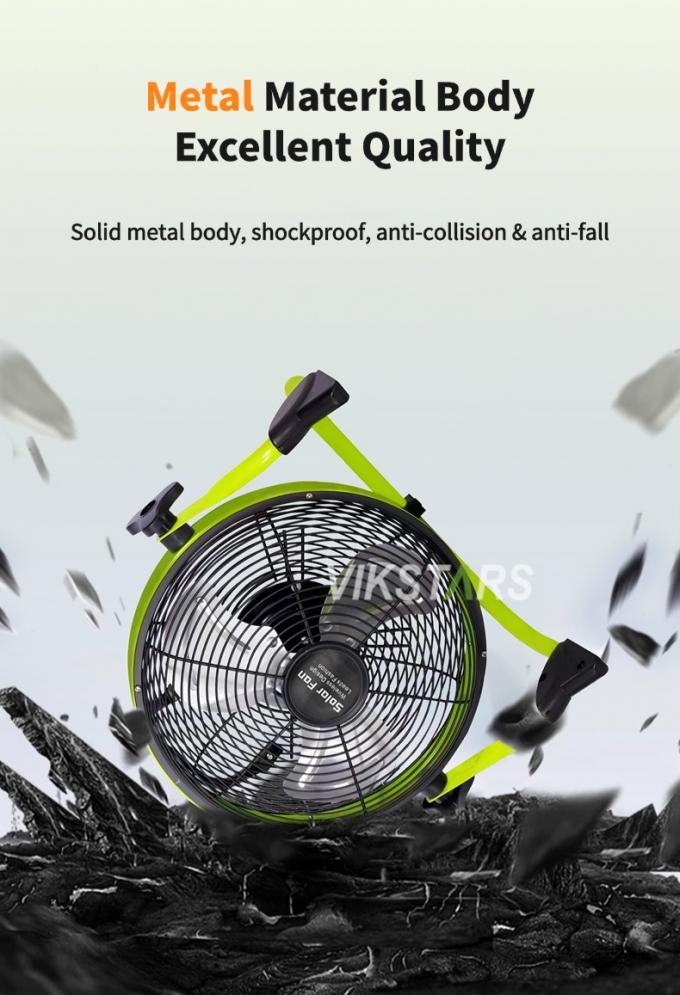 Внешний портативный вентилятор заряжаемый бытовой экстренный 12 дюймов 14 дюймов солнечный подвал вентилятор тихий солнечный вентилятор 10
